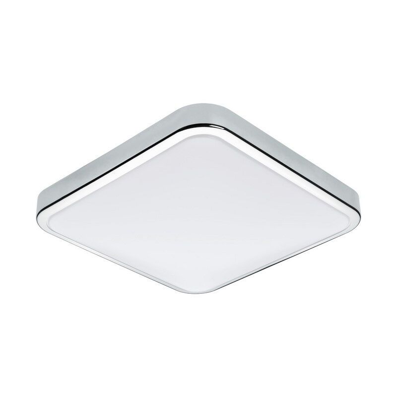 Chromen wandlamp kunststof, Beyza, 16W, 3000K LED, IP44