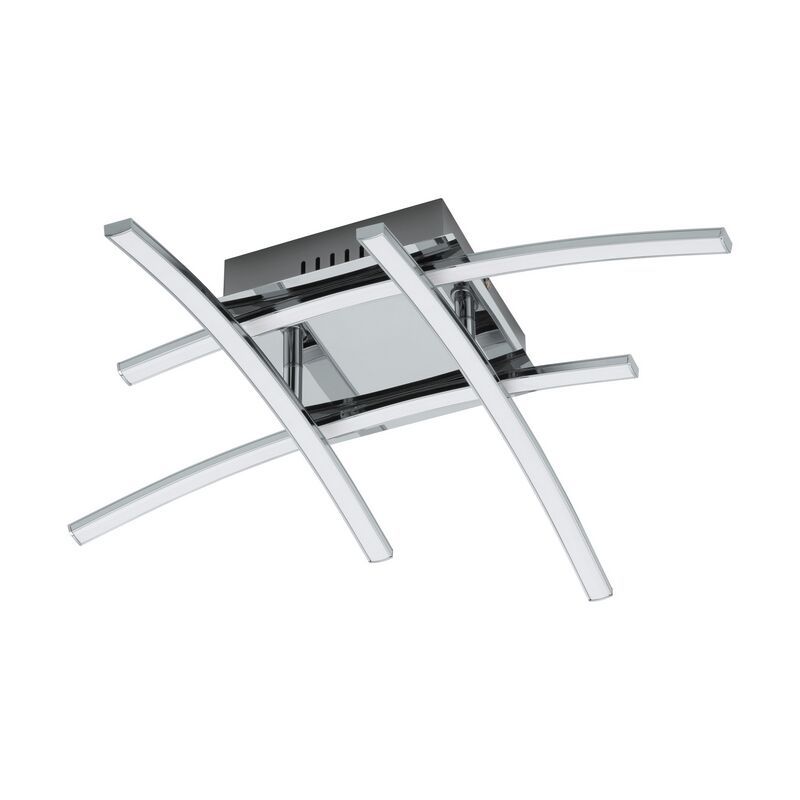 Chromen moderne plafonniere, Josua, aluminium, 5w 3000K (warm wit) LED Chromen moderne plafonniere, Josua, aluminium, 5w 3000K (warm wit) LED