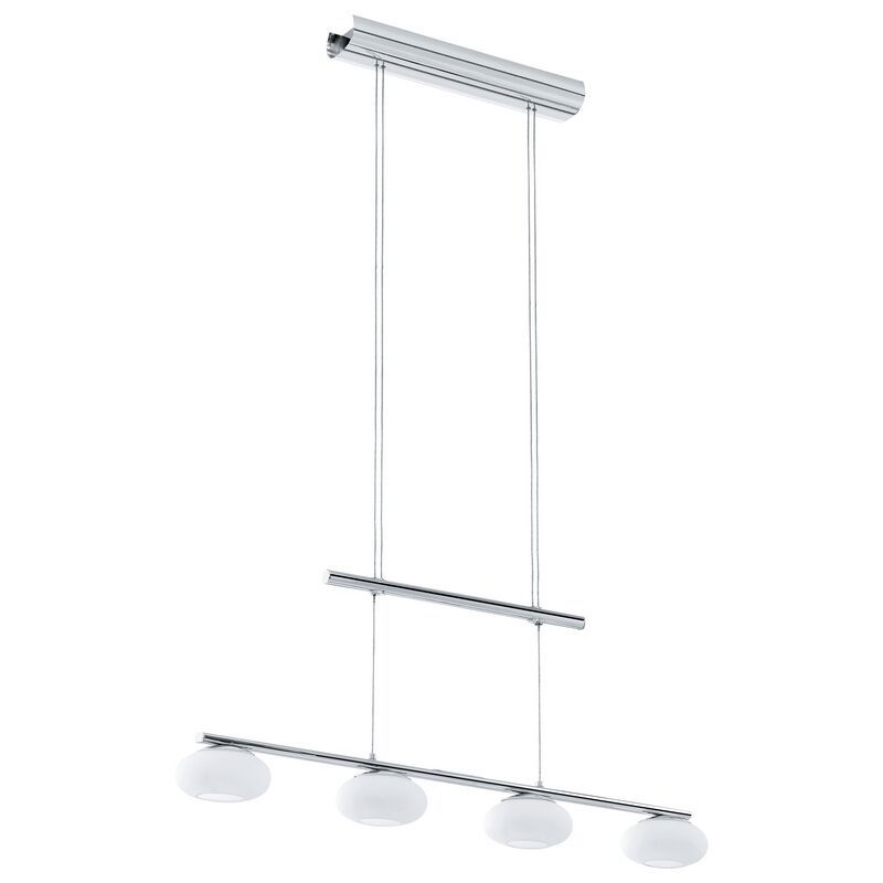 Chromen moderne hanglamp staal, Frederico, 4W, 3000K LED Chromen moderne hanglamp staal, Frederico, 4W, 3000K LED