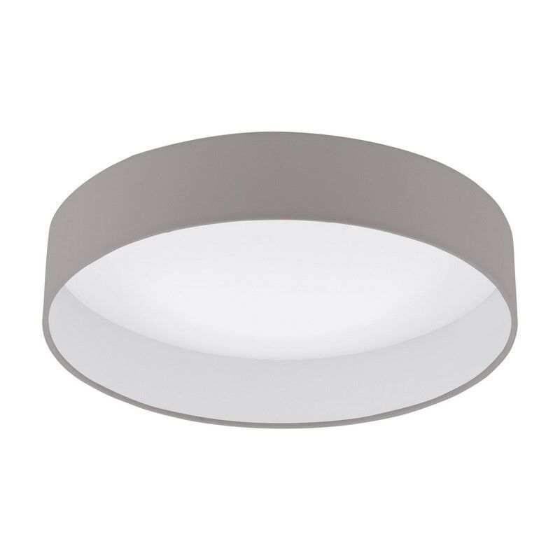 Taupe plafondlamp stof, Guido, 18W, 3000K LED