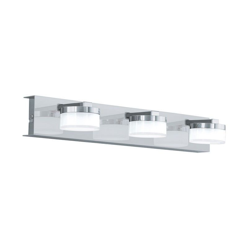 Chromen moderne wandlamp kunststof, Busra, 7W, 3000K LED, IP44 Chromen moderne wandlamp kunststof, Busra, 7W, 3000K LED, IP44