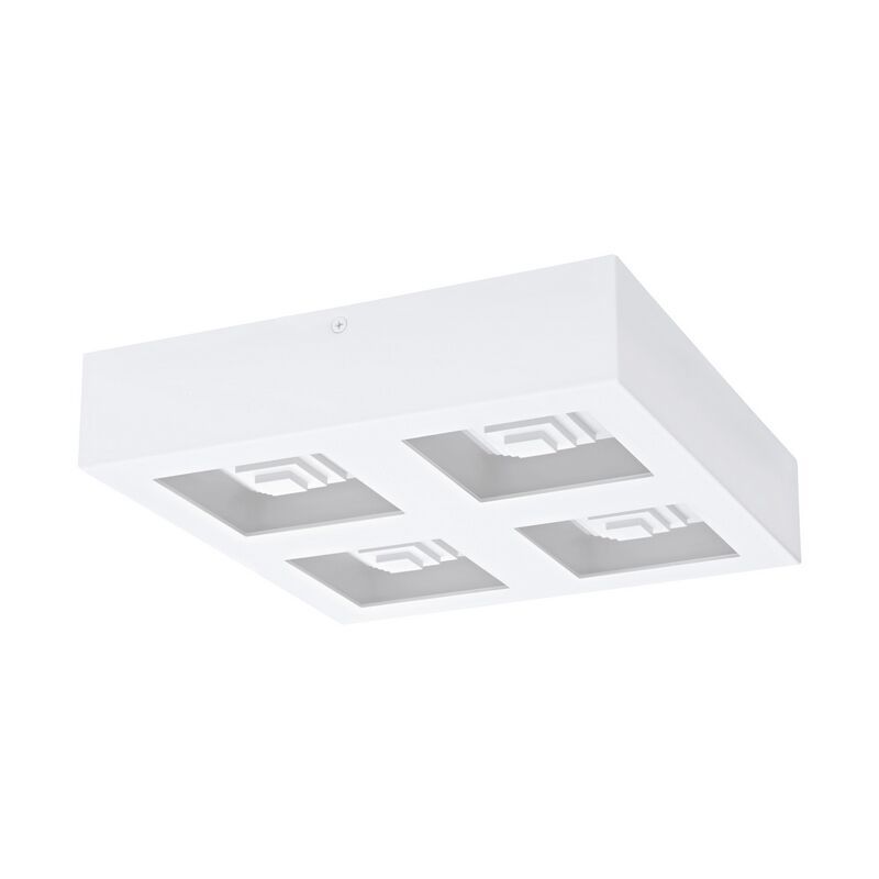Witte moderne plafonniere, Olger, staal, 6w 3000K (warm wit) LED