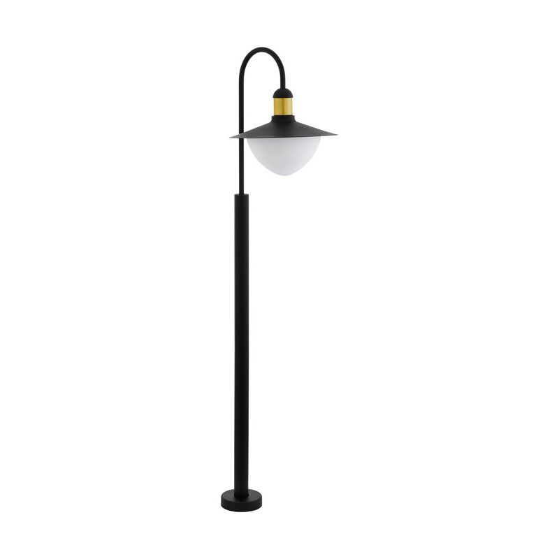 Moderne staande buitenlamp Jaylano Gegalvaniseerd Staal Zwart/Goud Moderne staande buitenlamp Jaylano Gegalvaniseerd Staal Zwart/Goud