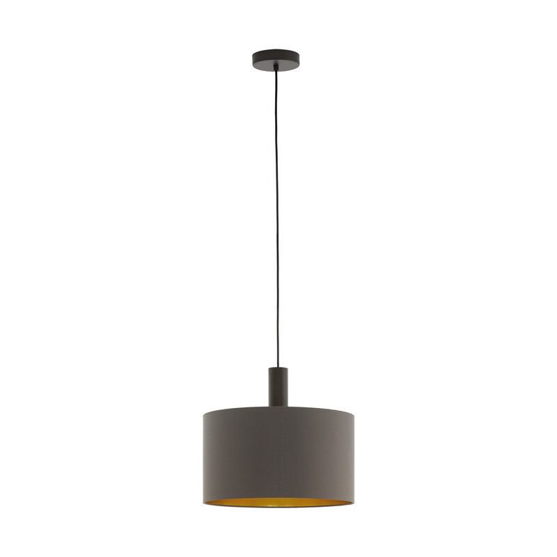 Bruine moderne hanglamp stof, Mies