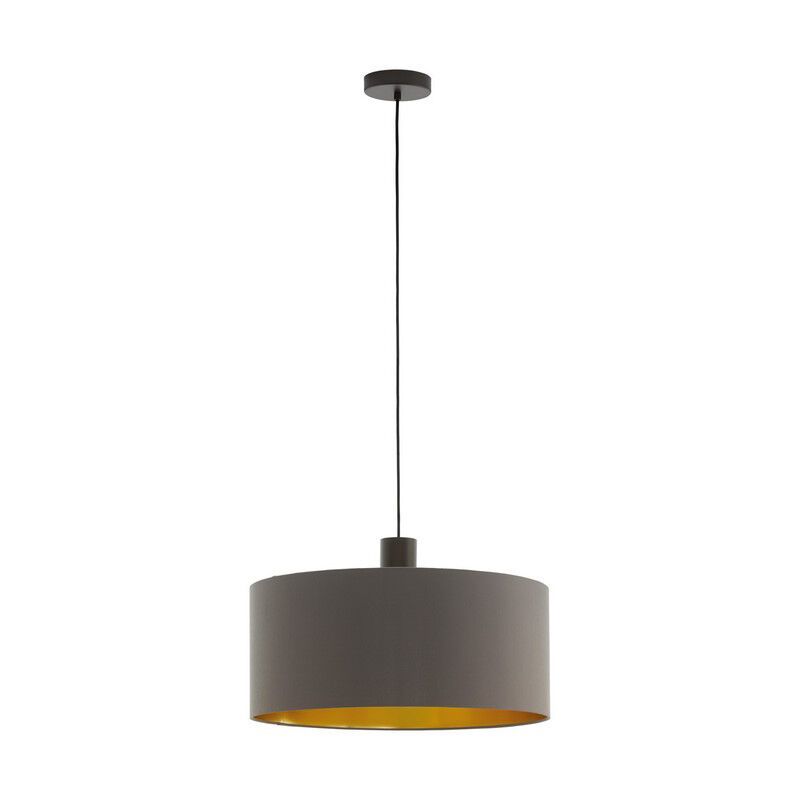 Bruine moderne hanglamp stof, Mies