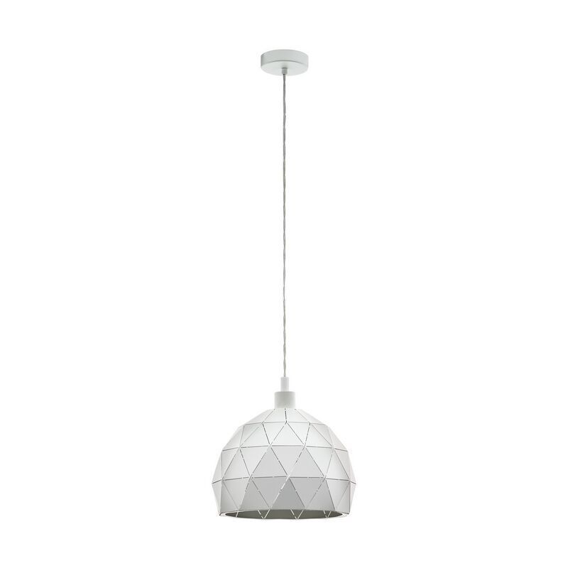 Witte moderne hanglamp staal, Silva