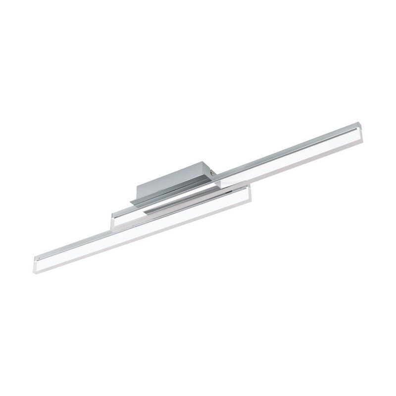Chromen moderne plafondlamp aluminium, Michelle, 10W, 3000K LED, IP44