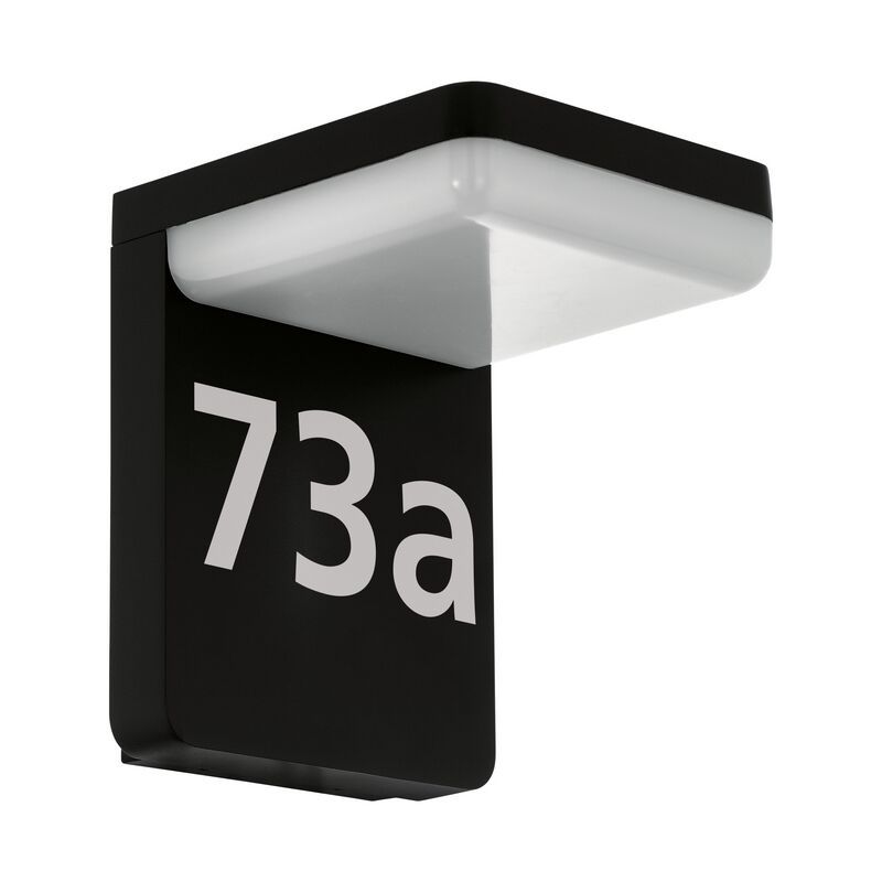 Zwarte moderne buitenlamp, Gerline, aluminium, 10w 3000K (warm wit) LED Zwarte moderne buitenlamp, Gerline, aluminium, 10w 3000K (warm wit) LED