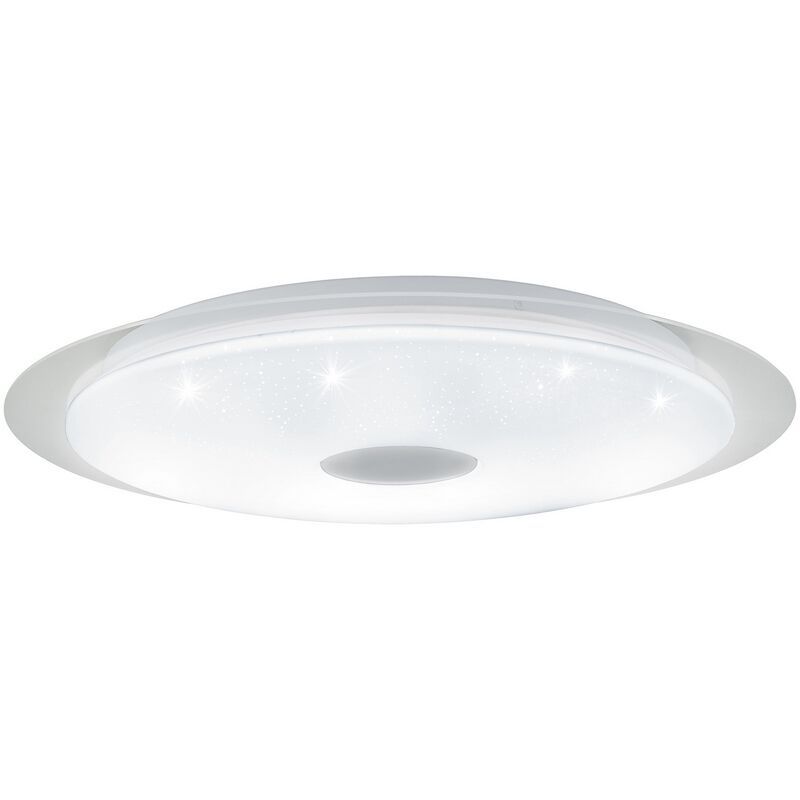 Witte moderne plafonniere, Jouri, staal, met verstelbare lichtkleur Witte moderne plafonniere, Jouri, staal, met verstelbare lichtkleur