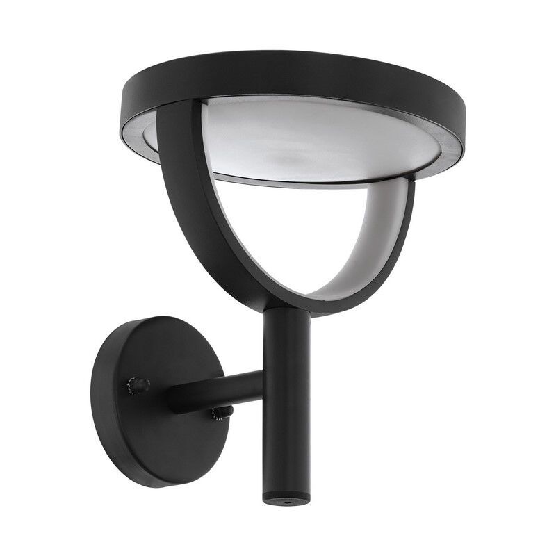Zwarte moderne buitenlamp aluminium, Funs, 15W, warm tot koud wit verstelbare LED, IP44