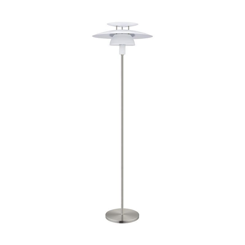 Witte design vloerlamp, Lariana, staal Witte design vloerlamp, Lariana, staal