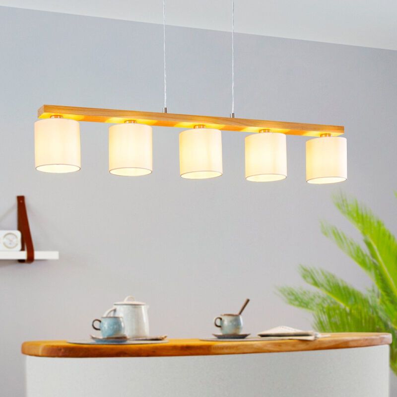 Moderne hanglamp hout, Magali