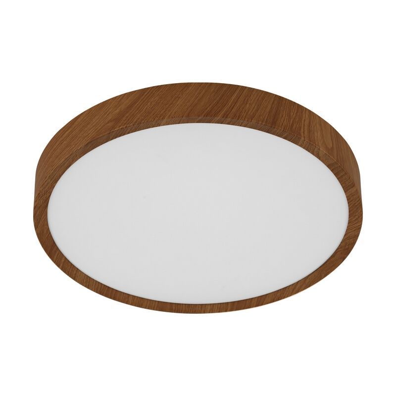 Bruine moderne plafonniere, Jouk, kunststof, 16w 3000K (warm wit) LED