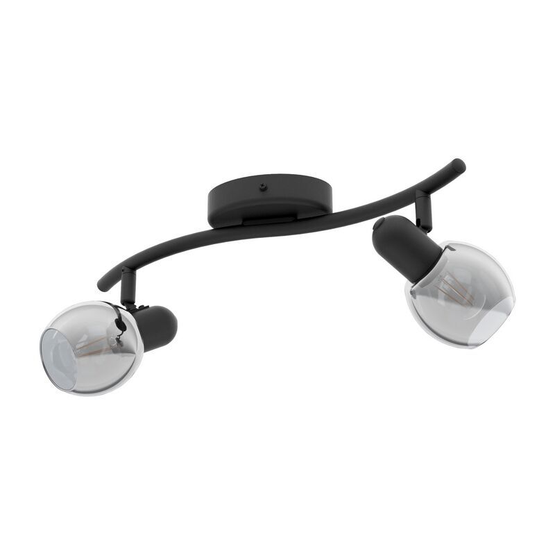 Zwarte design plafondspot, Ritchy, staal Zwarte design plafondspot, Ritchy, staal