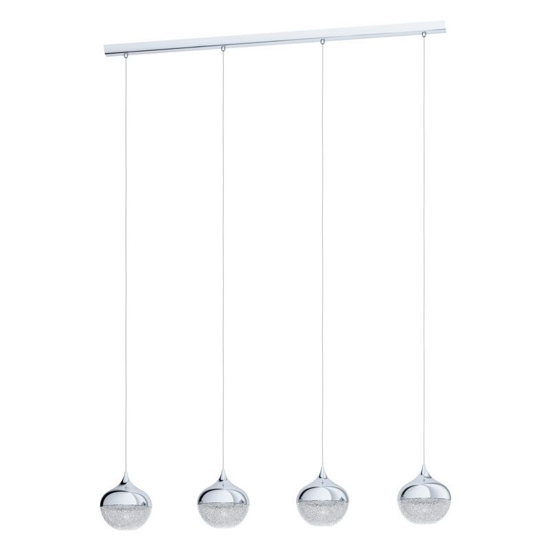 Chromen hanglamp staal, Evelyn
