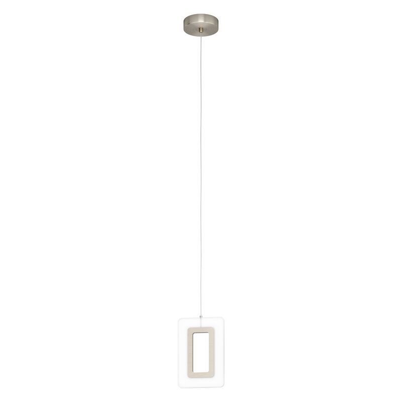 Nikkelen hanglamp kunststof, Niels, 5W, 3000K LED Nikkelen hanglamp kunststof, Niels, 5W, 3000K LED
