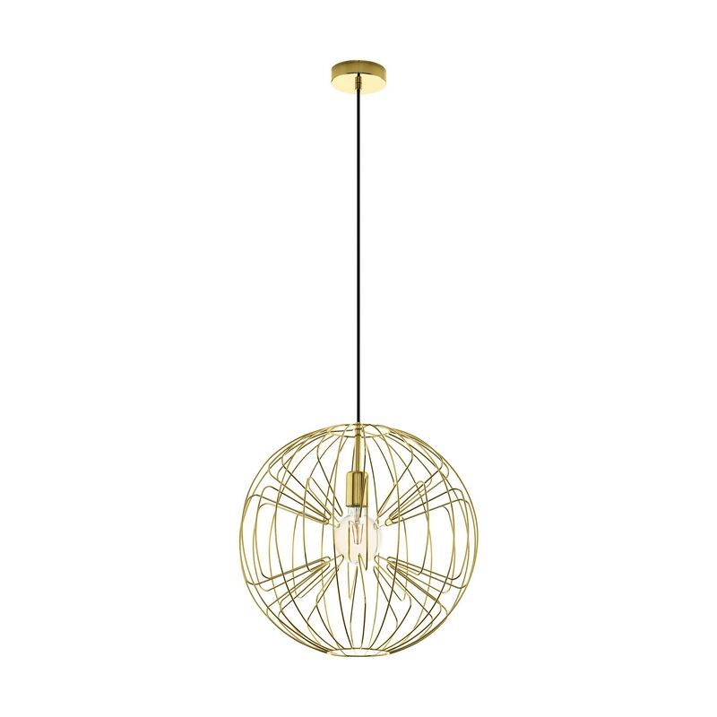 Gele industriële hanglamp staal, Josiah Gele industriële hanglamp staal, Josiah