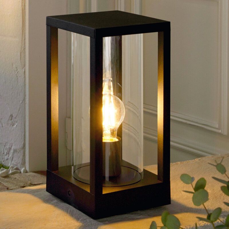 Zwarte moderne buitenlamp, Laszlo, aluminium, IP54 Zwarte moderne buitenlamp, Laszlo, aluminium, IP54