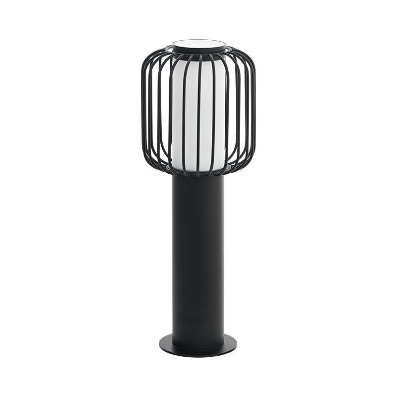 Zwarte moderne buitenlamp, Latife, staal, IP44
