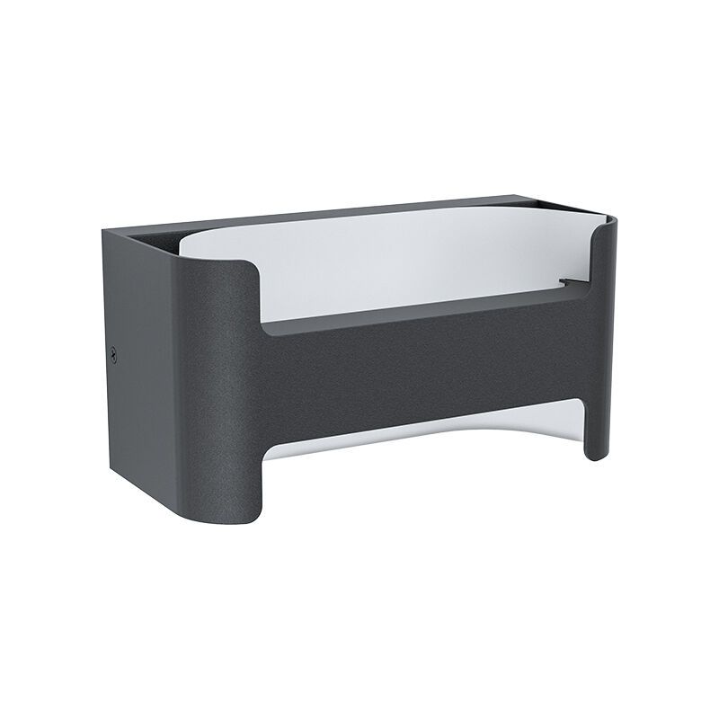 Zwarte moderne buitenlamp, Lard, aluminium, 4,8w 3000K (warm wit) LED Zwarte moderne buitenlamp, Lard, aluminium, 4,8w 3000K (warm wit) LED