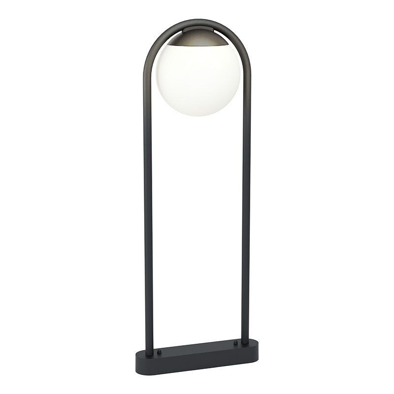 Zwarte moderne buitenlamp, Lynne, staal, IP44