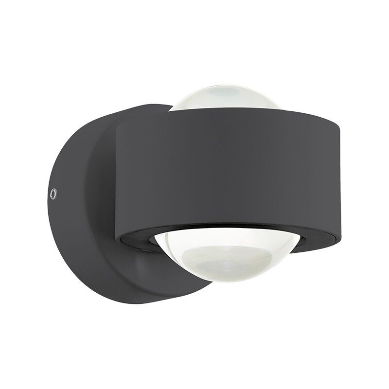 Antraciete moderne buitenlamp aluminium, Lyn, 2W, 3000K LED, IP44 Antraciete moderne buitenlamp aluminium, Lyn, 2W, 3000K LED, IP44