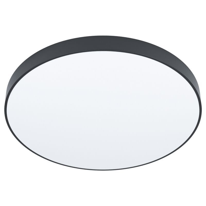 Zwarte opbouwspot Zippora, staal, met verstelbare lichtkleur