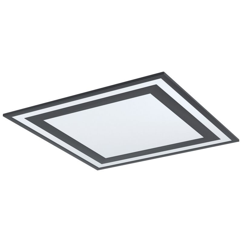 Zwarte moderne plafonniere, Tirzah, aluminium, 36w 4000K (wit) LED Zwarte moderne plafonniere, Tirzah, aluminium, 36w 4000K (wit) LED