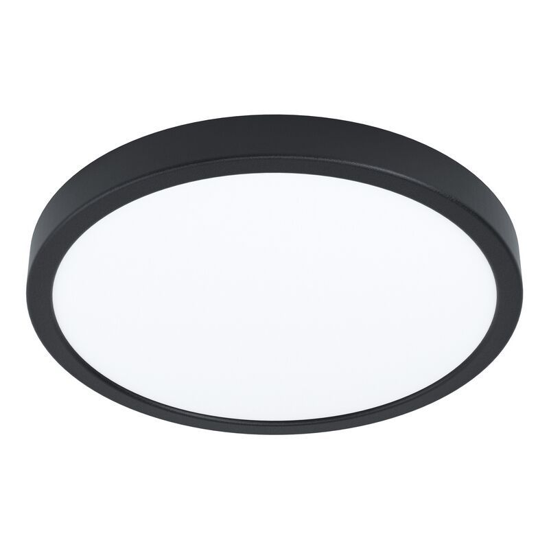 Zwarte badkamer plafondlamp Pascale, staal, 20w 3000K (warm wit) LED Zwarte badkamer plafondlamp Pascale, staal, 20w 3000K (warm wit) LED