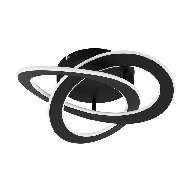 Zwarte moderne plafonniere, Sikko, aluminium, 35w 4000K (wit) LED Zwarte moderne plafonniere, Sikko, aluminium, 35w 4000K (wit) LED