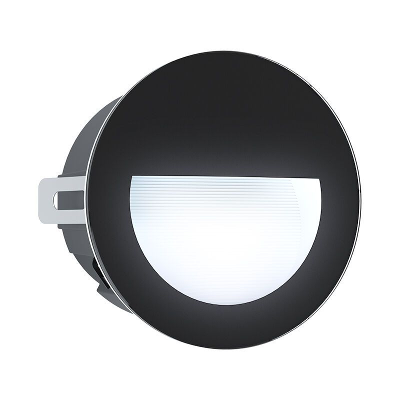Zwarte moderne inbouwspot, Luigino, aluminium, 2,5w 4000K (wit) LED Zwarte moderne inbouwspot, Luigino, aluminium, 2,5w 4000K (wit) LED