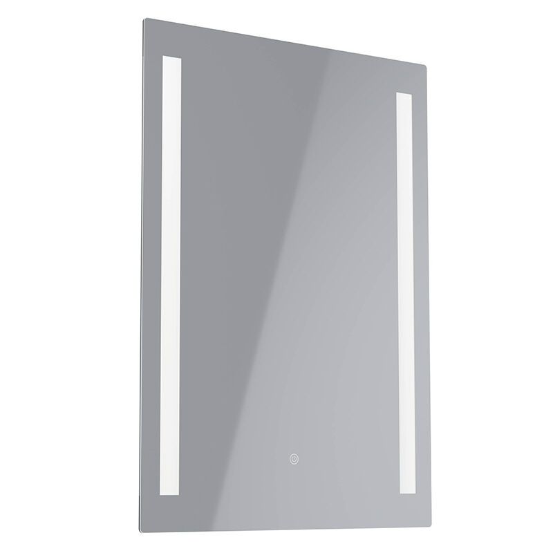 Grijze moderne spiegel met verlichting glas, Bibi, 6,1W, 4000K LED, IP44, met schakelaar Grijze moderne spiegel met verlichting glas, Bibi, 6,1W, 4000K LED, IP44, met schakelaar