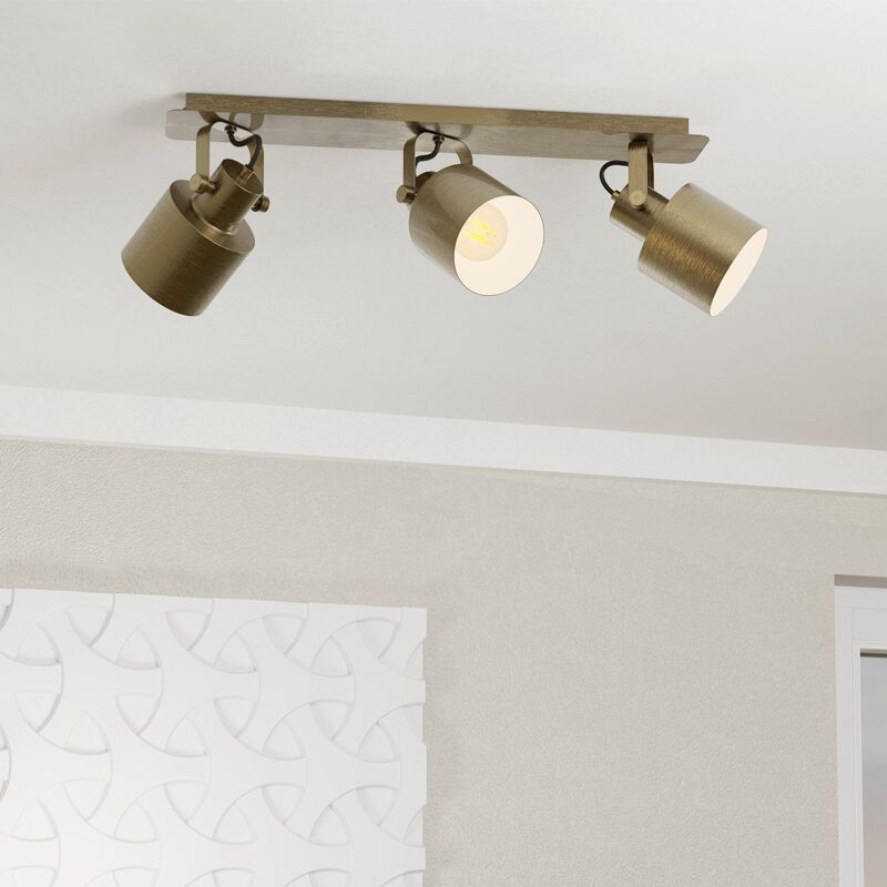 Gouden industriële plafondspot aluminium, Kwinten Gouden industriële plafondspot aluminium, Kwinten