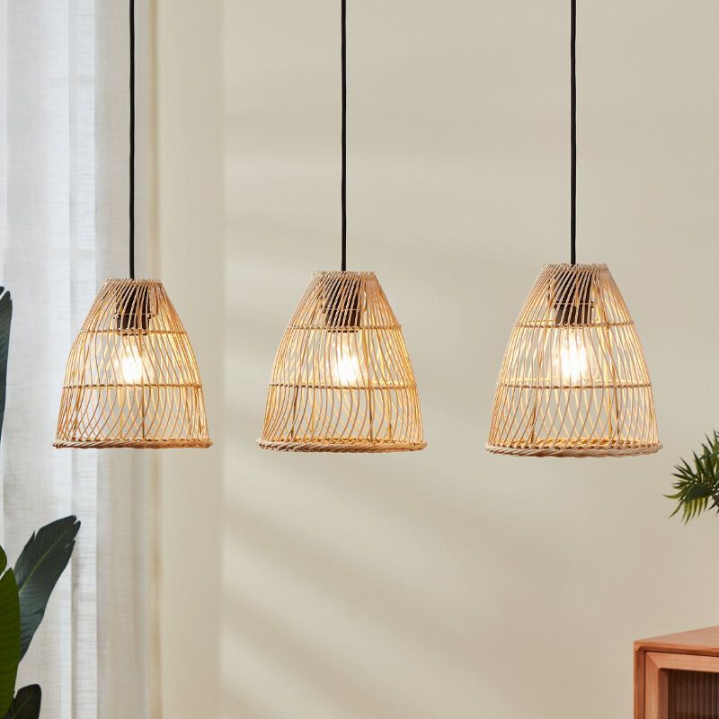 Houten hanglamp bruin, Wilfried Houten hanglamp bruin, Wilfried