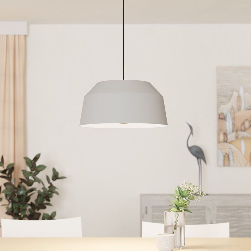 Grijze landelijke hanglamp aluminium, Teddie Grijze landelijke hanglamp aluminium, Teddie