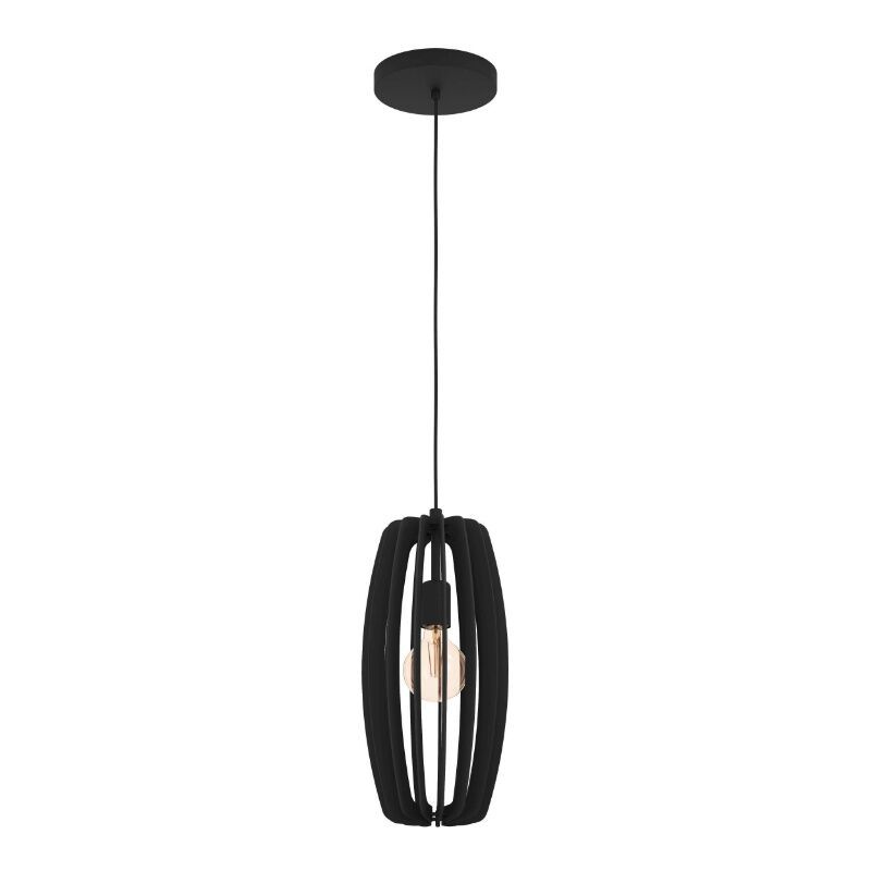 Houten hanglamp zwart, Wilko
