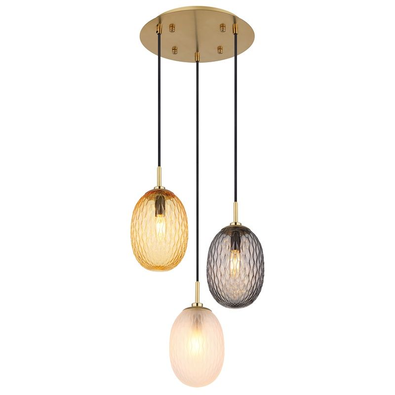 Veelkleurige retro hanglamp glas, Dilata