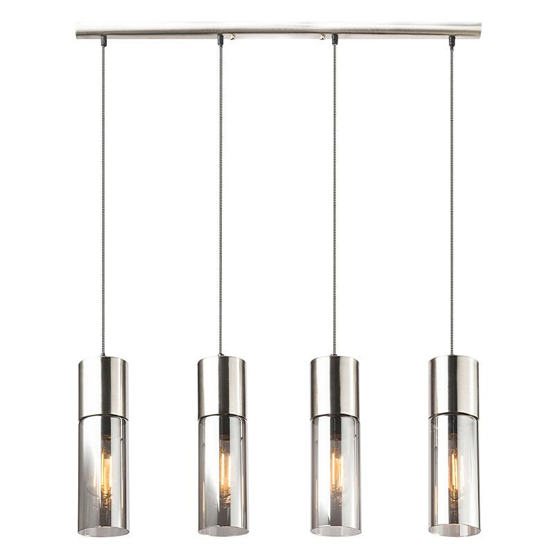 Design hanglamp Xena, nikkel, glas Design hanglamp Xena, nikkel, glas