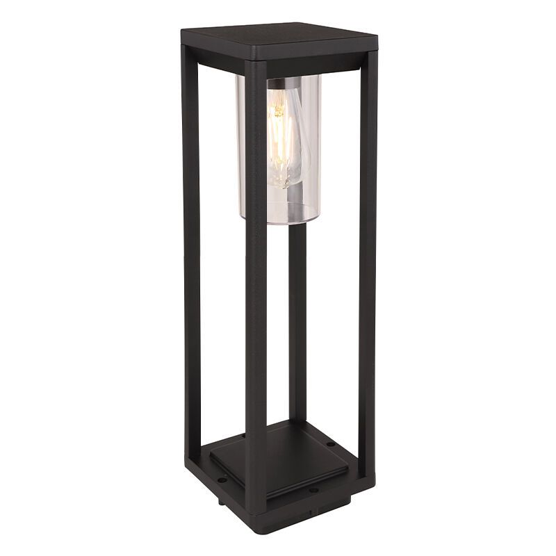 Moderne buitenlamp Vildan, zwart, metaal, IP44 Moderne buitenlamp Vildan, zwart, metaal, IP44