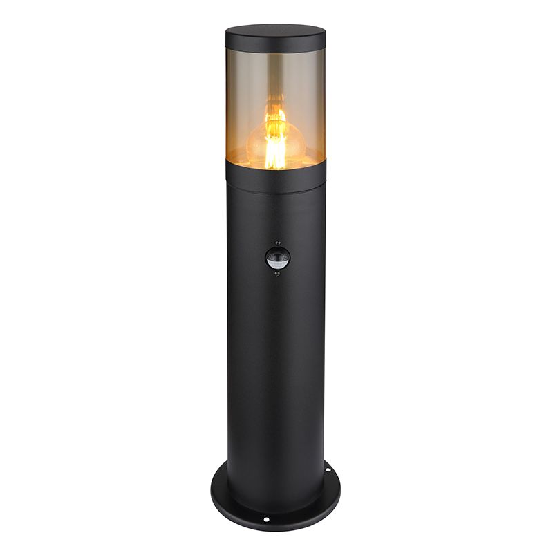 Zwarte moderne buitenlamp rvs, Lambert, IP44 Zwarte moderne buitenlamp rvs, Lambert, IP44