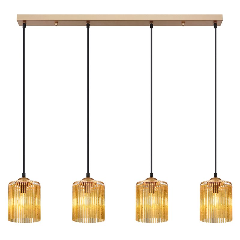 Amberkleurige design eettafel hanglamp acryl, Marthijn Amberkleurige design eettafel hanglamp acryl, Marthijn