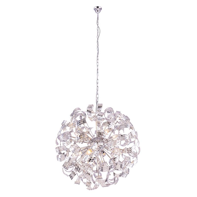 Design hanglamp Teake, chroom, metaal