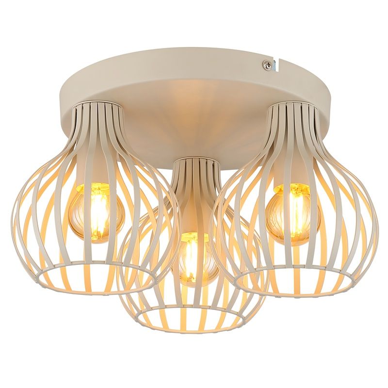 Crème industriële plafondlamp metaal, Manpreet Crème industriële plafondlamp metaal, Manpreet