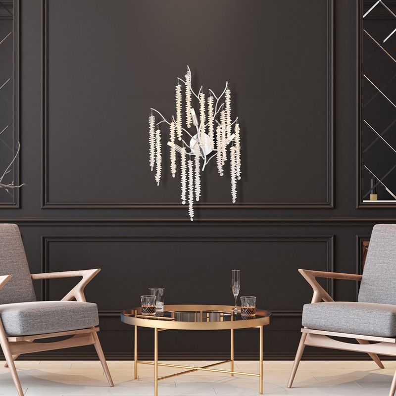 Chromen design wandlamp aluminium, Lanah