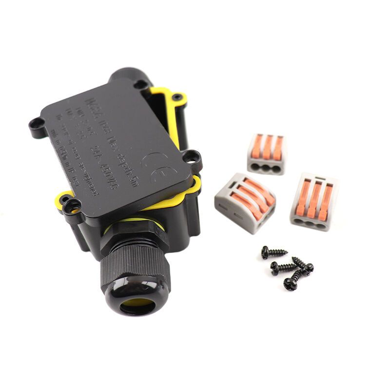 Waterdichte 2-weg kabelkoppeling, met Wago plug binnenin, IP68