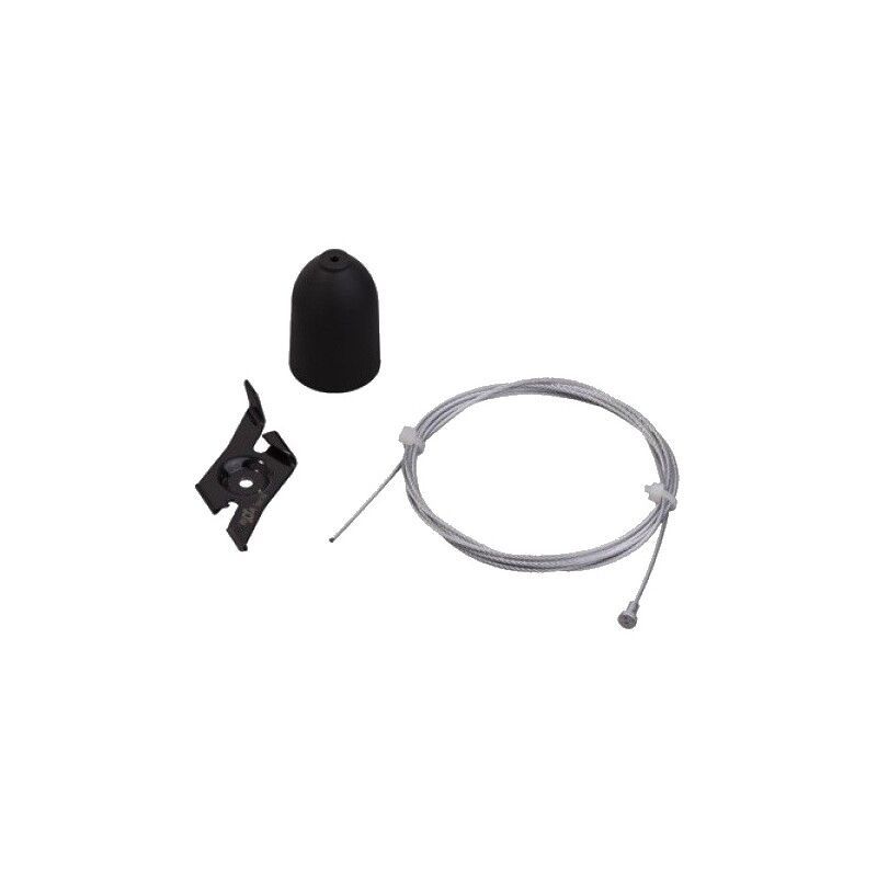 Zwart, compleet ophangset 3-meter, 3-fase Zwart, compleet ophangset 3-meter, 3-fase