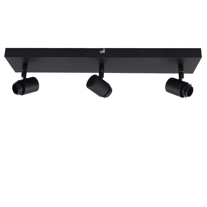 Aluminium plafondfitting zwart, Rika