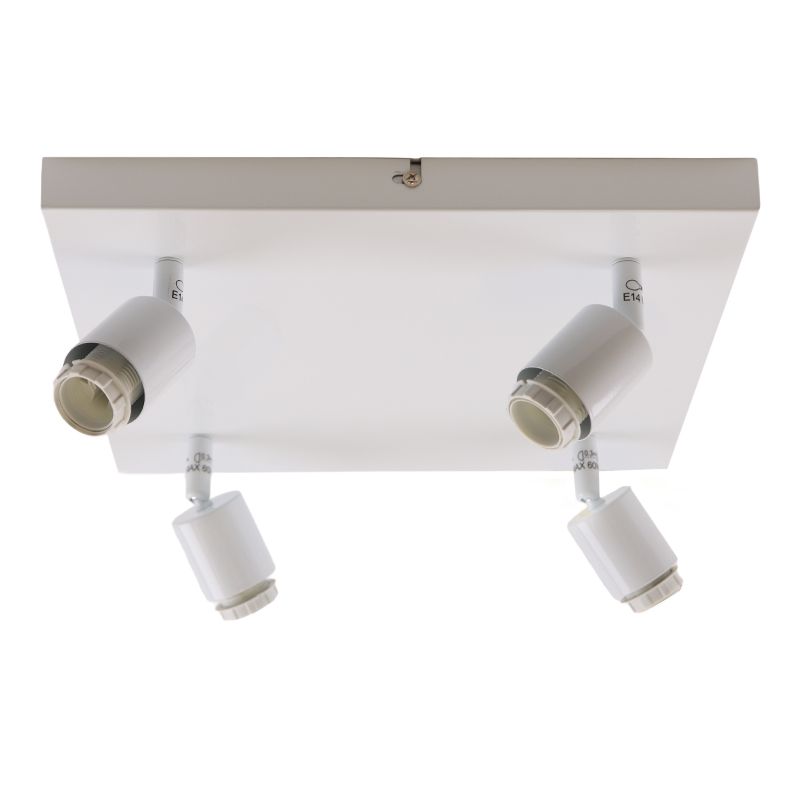 Aluminium plafondfitting wit, Rika Aluminium plafondfitting wit, Rika