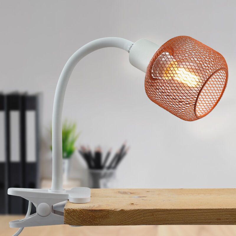 Oranje klemspot Emado, metaal, industrieel