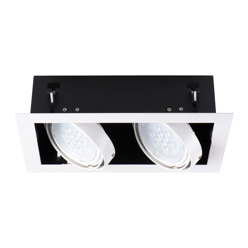 Witte inbouwspot Tracy, metaal, AR111